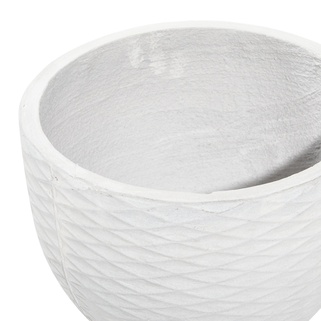 Grey Etched Planter Large