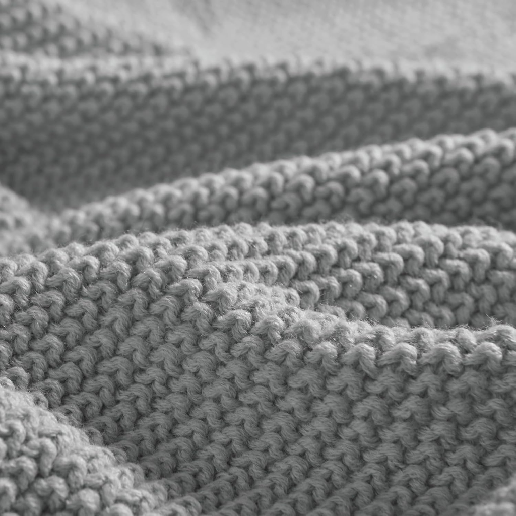 Bree Knit Throw Grey