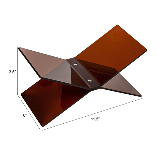 Acrylic Book Holder Amber 11x6in