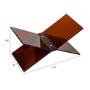 Acrylic Book Holder Amber 11x6in