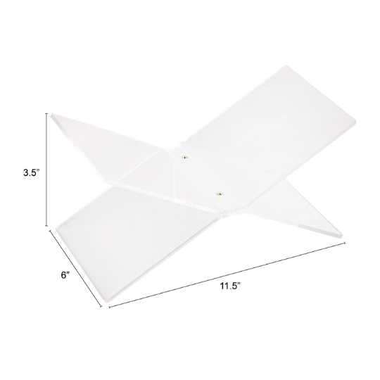 Acrylic Book Holder Clear 11x6in