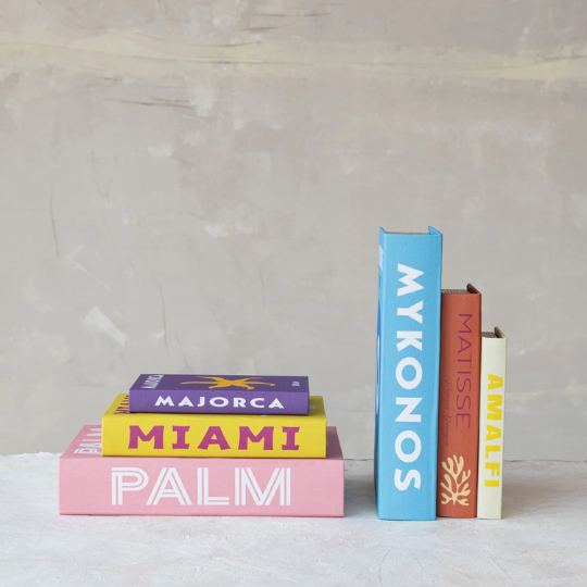 Destinations Book Storage Box Assorted 3pc