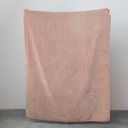 Hand-Embroidered Kantha Cotton Velvet Throw Blush 60x50in