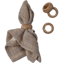 Hand-Woven Rattan Napkin Rings 4pc