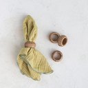 Hand-Woven Rattan Napkin Rings 4pc