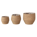Hand-Woven Seagrass Planter 10in