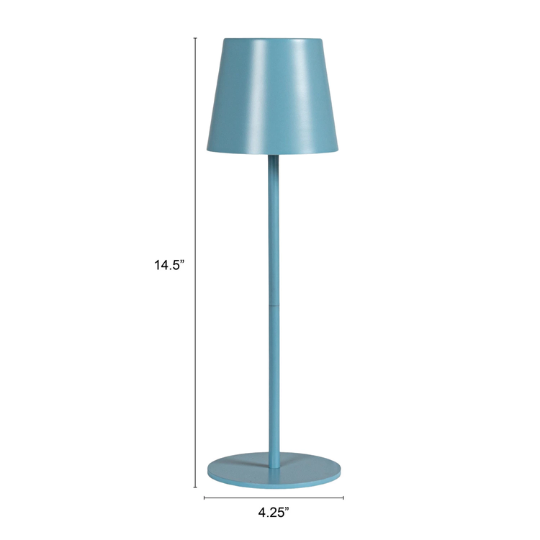 LED Table Lamp With Touch Sensor Blue 14.5in