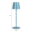 LED Table Lamp With Touch Sensor Blue 14.5in