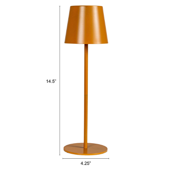 LED Table Lamp With Touch Sensor Brown 14.5in