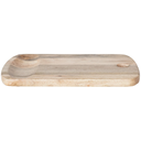 Mango Wood Serving Board With Catch All Area 18x12in