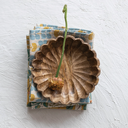 Mango Wood Scalloped Bowl 8in 