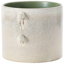 Reactive Glaze Stoneware Planter Cream 8x7in