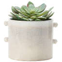 Reactive Glaze Stoneware Planter Cream 8x7in