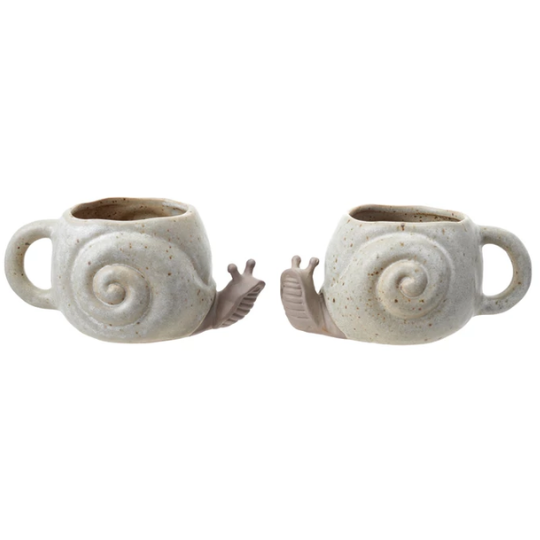 Stoneware Snail Shaped Mug 12oz