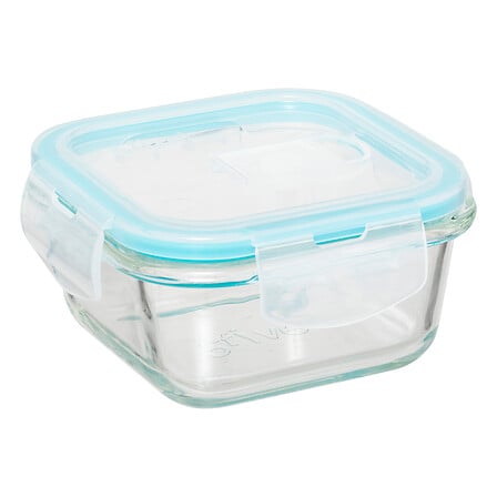 Clipeat Glass Food Containers Square 3pc