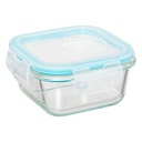 Clipeat Glass Food Containers Square 3pc