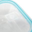 Clipeat Glass Food Containers Square 3pc