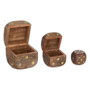 Roger Decorative Dice Mango Wood 3pc