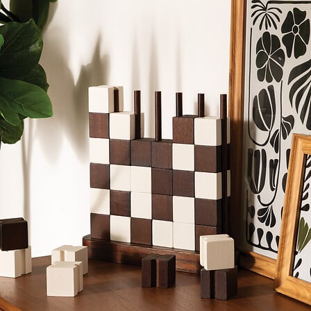 Twisted Lime Decorative Checkerboard 