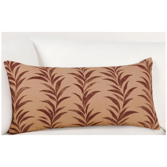 Alula Pillow Sienna Burgundy 14x26in