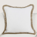 Cara Pillow Ivory Natural 24x24in