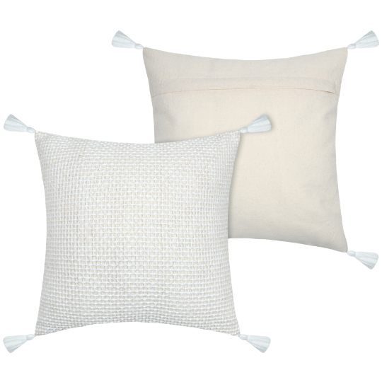 Balma Pillow Ecru 16x16in