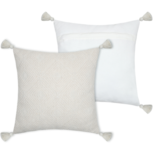 Balma Pillow Ivory 18x18in