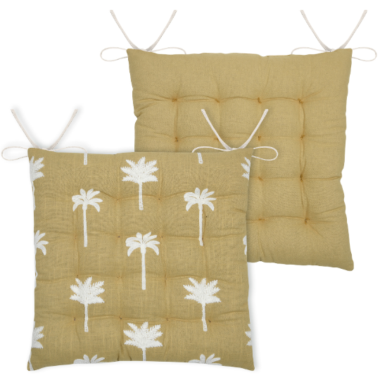 Casablanca Chair Pad Mustard 15x15in