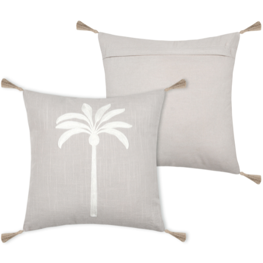 Casablanca Pillow Beige 16x16in