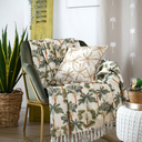 Casablanca Pillow Gold Palms 16x16in