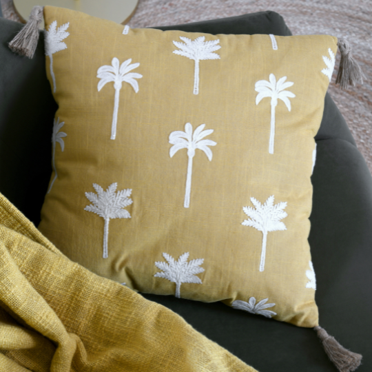 Casablanca Pillow Mustard 16x16in