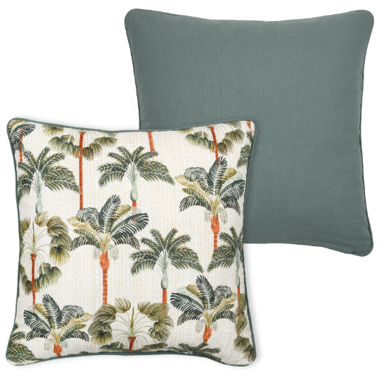 Casablanca Pillow Palms Multi 18x18in
