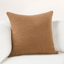 Fable Pillow Cognac Brown 22x22in