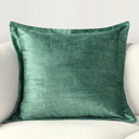 Lapis Pillow Velvet Viridian Green 22x22in