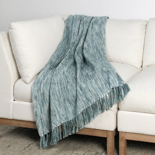 Sharma Throw Chambray Blue 50x70in
