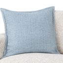 Solstice Pillow Chambray Blue 22x22in