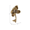 Darby Metal Flower Champagne 9in