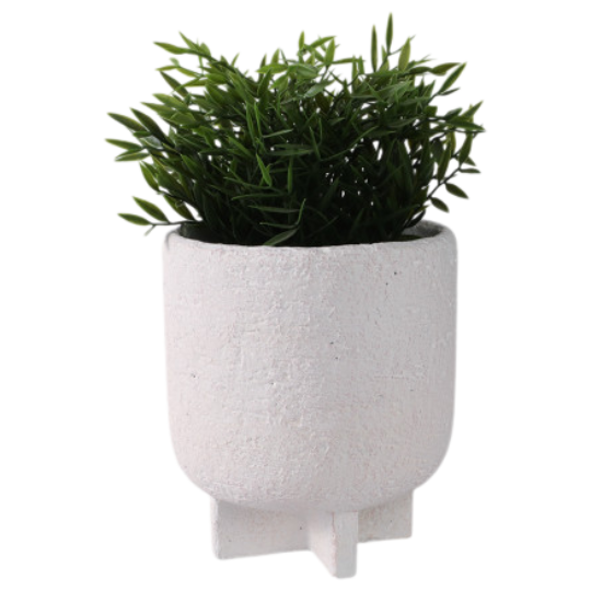 Modern Textured Footed Planter 6in