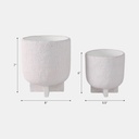 Modern Textured Footed Planter 6in