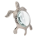 Sea Turtle Magnifying Glass Silver 6in