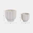 Scallop Shaped Planters 6in
