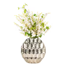 Oval Vase Silver 17in