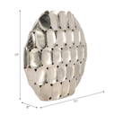 Oval Vase Silver 17in