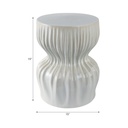 Utena Garden Stool White 18in