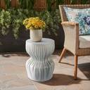 Utena Garden Stool White 18in