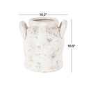 Antique Style Vase With Handles 11in