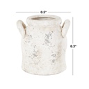 Antique Style Vase With Handles 8in