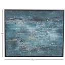 Dark Blue Abtstract Textured Canvas Art 47x59in