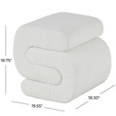 Interconnected S-Shaped Ottoman 20in