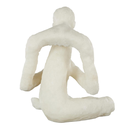 Thinker White Stone Sculpture 14in